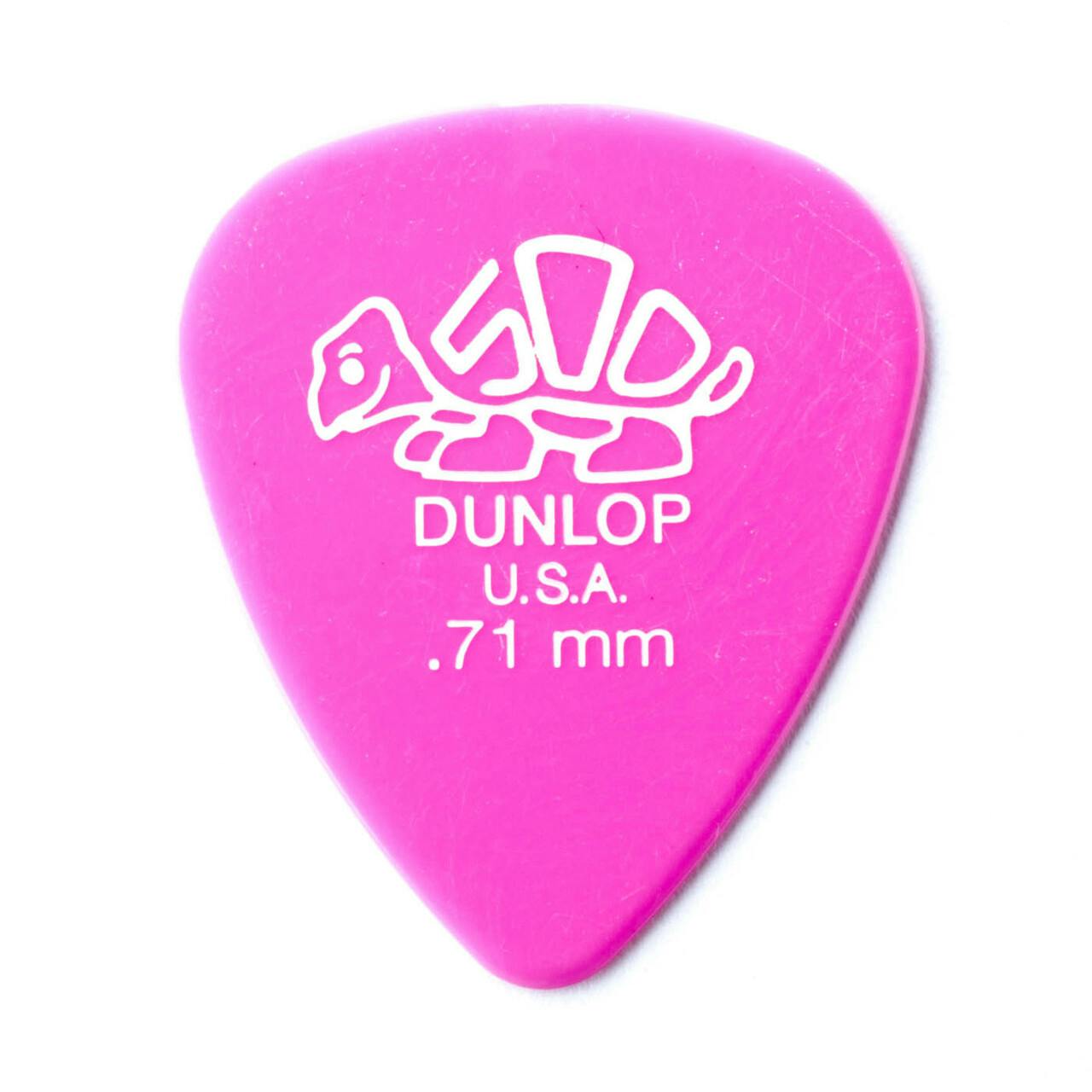6 X Dunlop Delrin 500 Guitar Picks / Plectrums - 1 Of Each Type - Foto 12